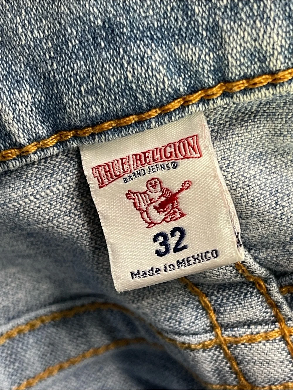 True Religion Section Straight Bleach Splatter Jeans Size 32